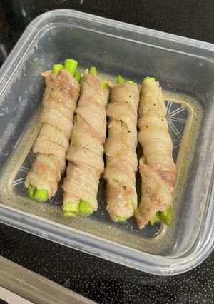 レンジのみ ＊ アスパラの豚バラ巻き-レシピのメイン写真
