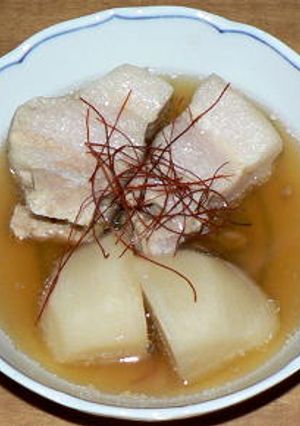 圧力鍋で、あっさり味のカブ入り角煮-レシピのメイン写真