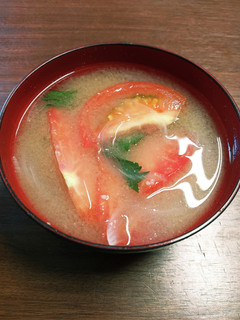 ✩夏バテ予防に✩トマトと大葉の味噌汁-レシピのメイン写真
