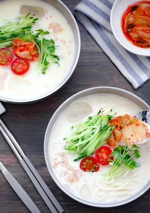 韓国風豆乳冷やしソーメン「コングクス」-レシピのメイン写真