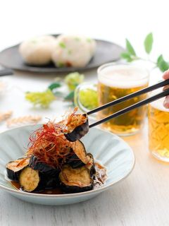 揚げナスのニンニクソースがけ-レシピのメイン写真
