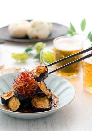 揚げナスのニンニクソースがけ-レシピのメイン写真