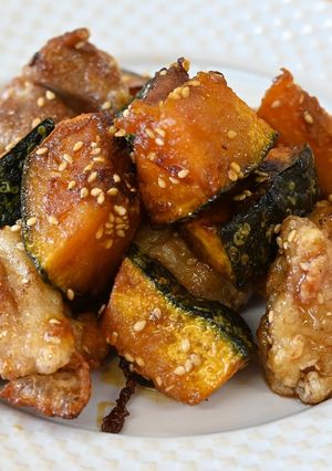 カボチャと鶏肉の甘辛煮　JAいるま野-レシピのメイン写真