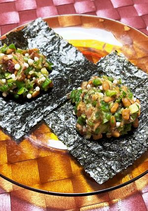 オクラと納豆のなめろう風-レシピのメイン写真