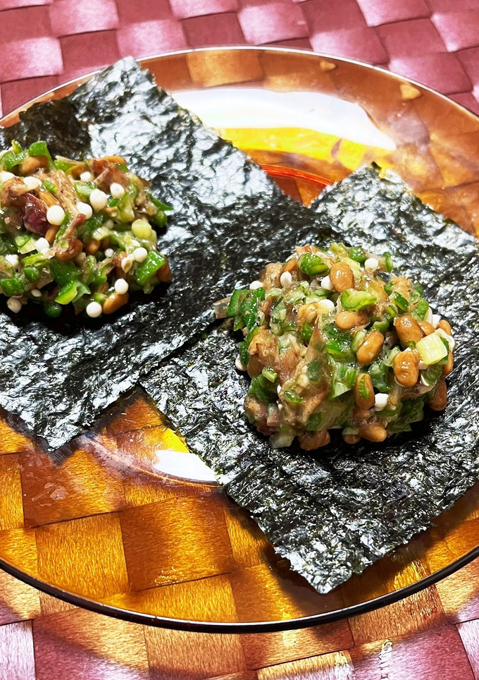 オクラと納豆のなめろう風-レシピのメイン写真