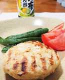 鶏胸肉ミンチの豆腐ハンバーグ