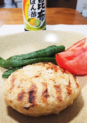 鶏胸肉ミンチの豆腐ハンバーグ-レシピのメイン写真