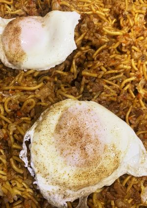 冷凍ご飯をホットプレートでそばめしに！！-レシピのメイン写真
