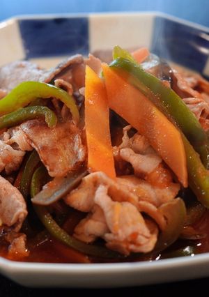 夏野菜と豚肉のトマト煮-レシピのメイン写真
