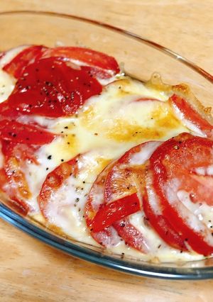 爆速☆ズボラの簡単トマトのチーズ焼き♪-レシピのメイン写真
