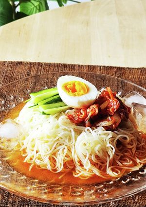 素麺☆白だしde韓国冷麺☆夏休み昼ごはん-レシピのメイン写真