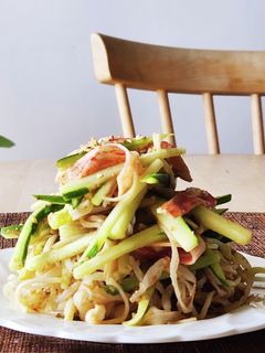 5分de胡瓜&カニかま☆モヤシ胡麻サラダ-レシピのメイン写真