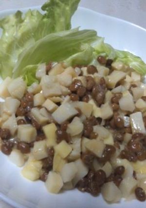 レンジで簡単！たけのこチーズ納豆☆-レシピのメイン写真