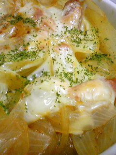 油不要!玉ねぎとウインナーのチーズ焼き★-レシピのメイン写真