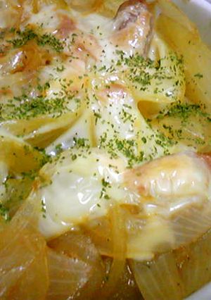 油不要！玉ねぎとウインナーのチーズ焼き★-レシピのメイン写真