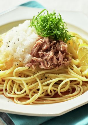 サラダ感覚でさっぱり！ツナのおろしパスタ-レシピのメイン写真