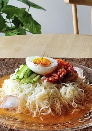 冷やし素麺☆白だし冷麺☆ヤンニョム☆昼食-レシピのメイン写真