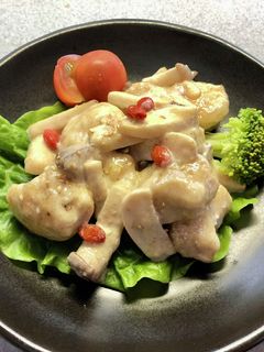 ささみときのこの胡麻マヨ-レシピのメイン写真