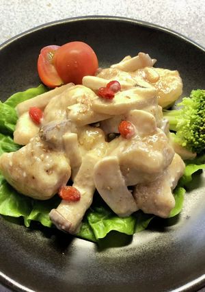 ささみときのこの胡麻マヨ-レシピのメイン写真