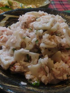 レンコンと梅のサッパリ混ぜご飯☆-レシピのメイン写真
