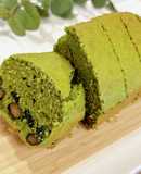 抹茶と黒豆の米粉パウンドケーキ