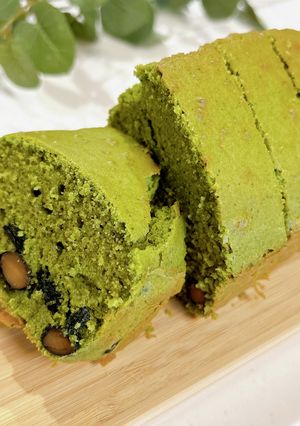 抹茶と黒豆の米粉パウンドケーキ-レシピのメイン写真