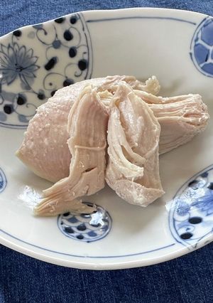 【痩せレシピ】簡単塩麹サラダチキン-レシピのメイン写真