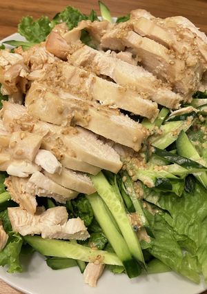【炊飯器】簡単手作りゴマダレで棒棒鶏風-レシピのメイン写真