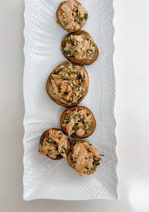 【腸活レシピ】ツナしいたけ焼き-レシピのメイン写真