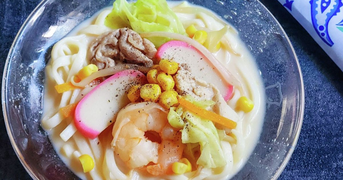 スープ絶品！冷やしちゃんぽんうどん by カレンガール 【クックパッド