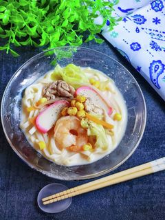スープ絶品!冷やしちゃんぽんうどん-レシピのメイン写真