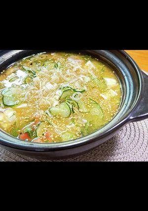 トマトとツナ缶の冷や汁-レシピのメイン写真