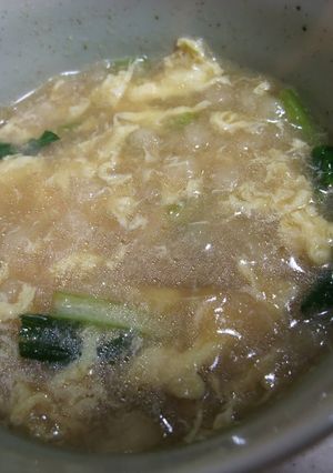 家にあるもので、簡単天かすスープ-レシピのメイン写真