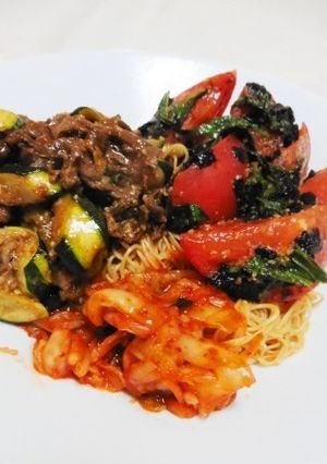 韓国風みそだれ和え麺！-レシピのメイン写真