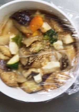 肉無豆腐簡単洋風梅レモン味野菜炒め-レシピのメイン写真