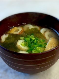 時短!簡単!ちくわのお味噌汁♪-レシピのメイン写真