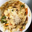 お一人様野菜たっぷりウスターレモン味炒飯