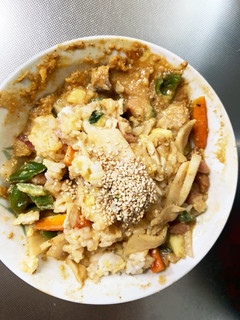 お一人様野菜たっぷりウスターレモン味炒飯-レシピのメイン写真