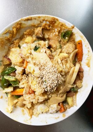 お一人様野菜たっぷりウスターレモン味炒飯-レシピのメイン写真