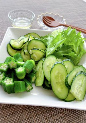 夏野菜たっぷり★簡単グリーンサラダ-レシピのメイン写真