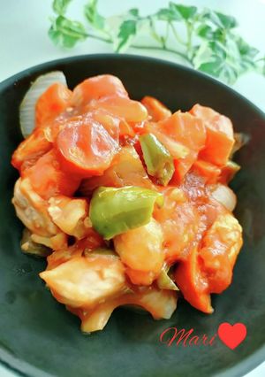 フライパンで簡単！鶏むね肉で☆酢鶏-レシピのメイン写真