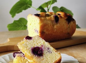 簡単混ぜない☆米粉ブルーベリーケーキ朝食-レシピのメイン写真