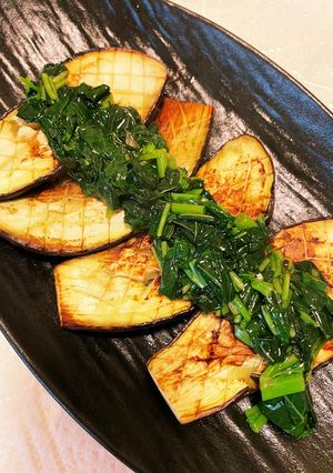 冷やし焼き茄子モロヘイヤたれ-レシピのメイン写真