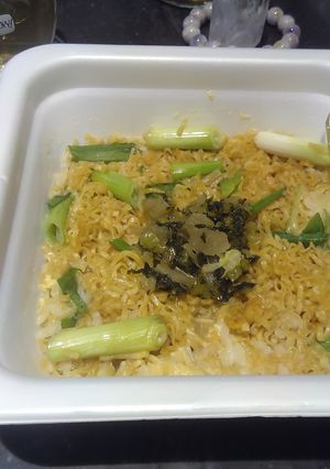 ビジホでお手軽チキンラーメンV17雑炊９-レシピのメイン写真