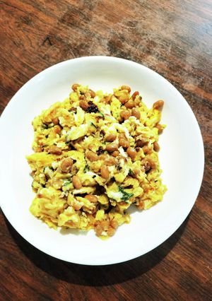 納豆と大葉とおかかのスクランブルエッグ-レシピのメイン写真
