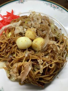うずらの玉子と枝豆の焼きそば-レシピのメイン写真