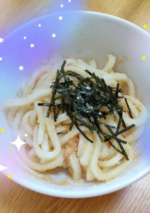 ♡コンビニ風のたらこうどん♡-レシピのメイン写真