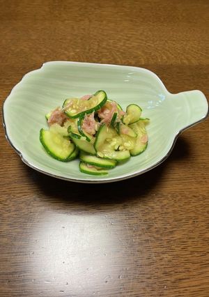 ズッキーニとツナの簡単和え　-レシピのメイン写真