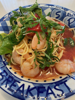 簡単!トマトとエビの冷製パスタ-レシピのメイン写真