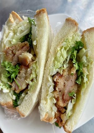 鶏唐揚げサンドイッチ-レシピのメイン写真
